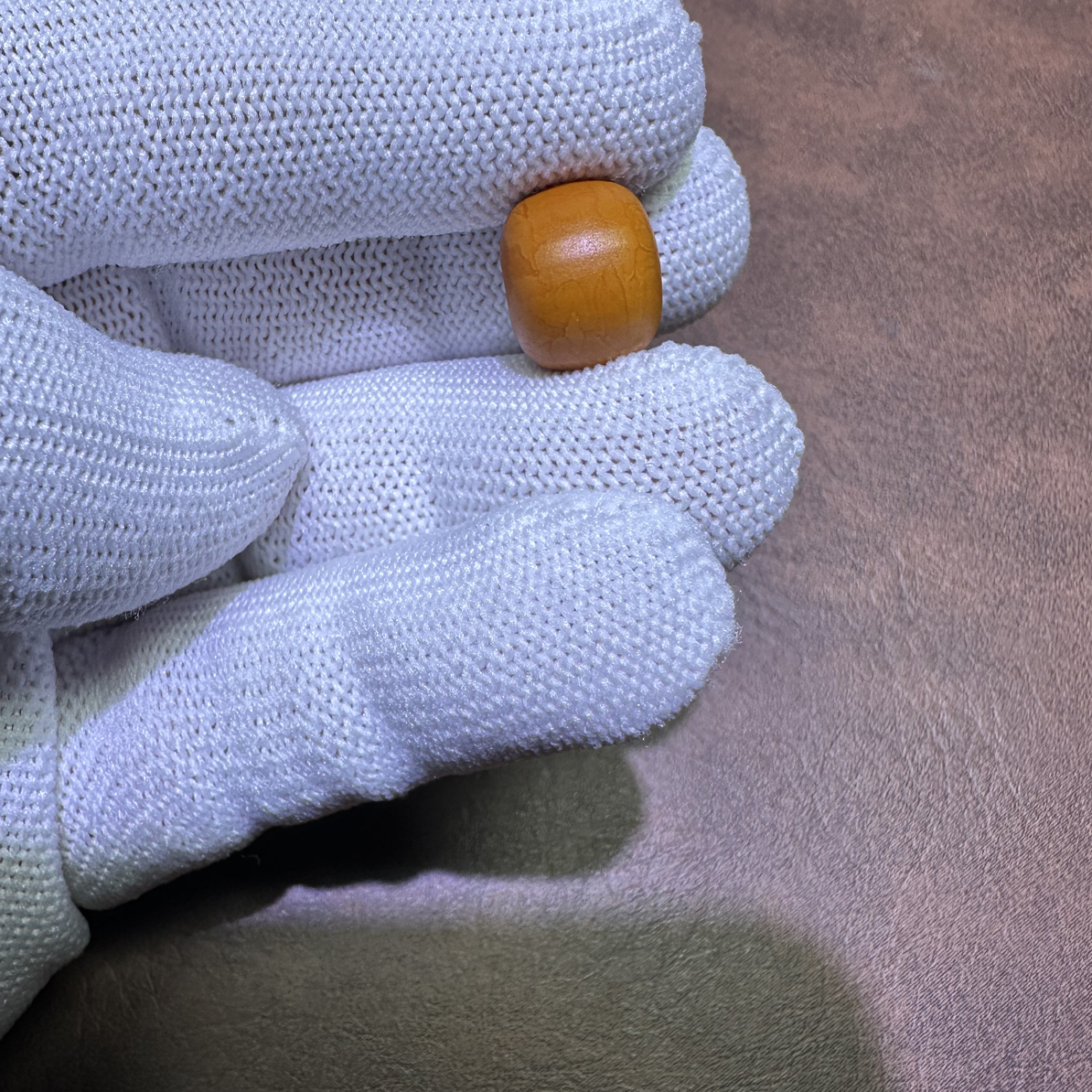 Y4607天然蜜蜡花蜡墩子老型10.5✖️13支持复检