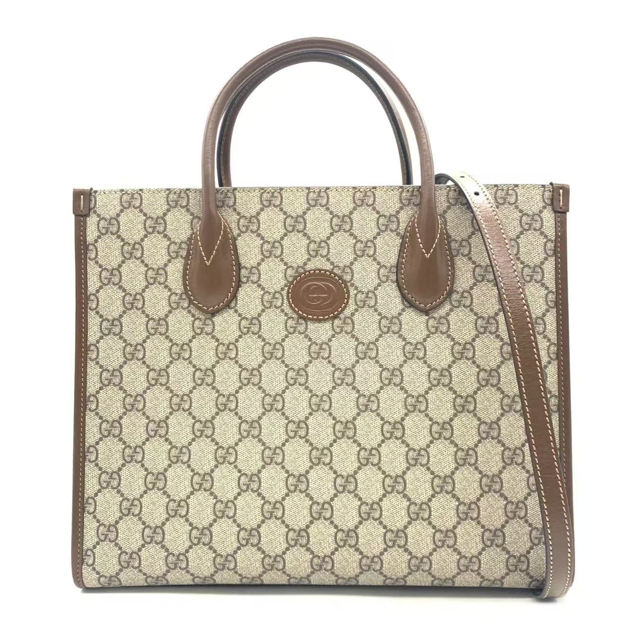 99新 GUCCI/古驰 【安则专属】老花retro托特包
