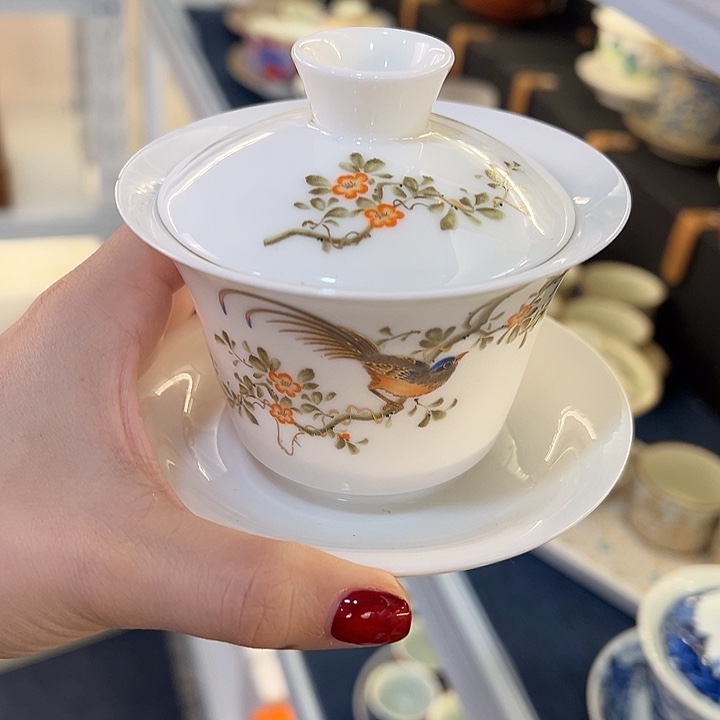 陶景德陶瓷盖碗茶具