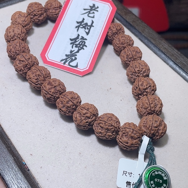 金刚菩提手串075老树梅花  婉婉