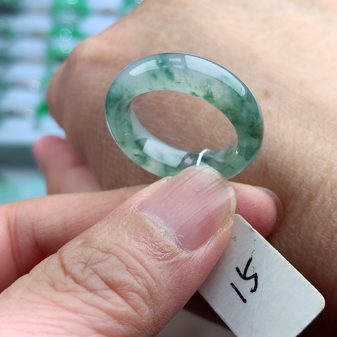 未镶嵌戒指翡翠15号