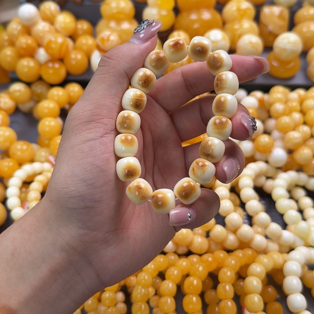 蜜蜡未镶嵌珠宝奇石同料13mm