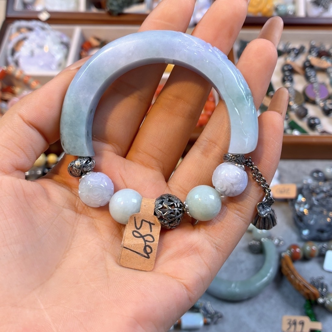 旋***子未镶嵌手链翡翠手串