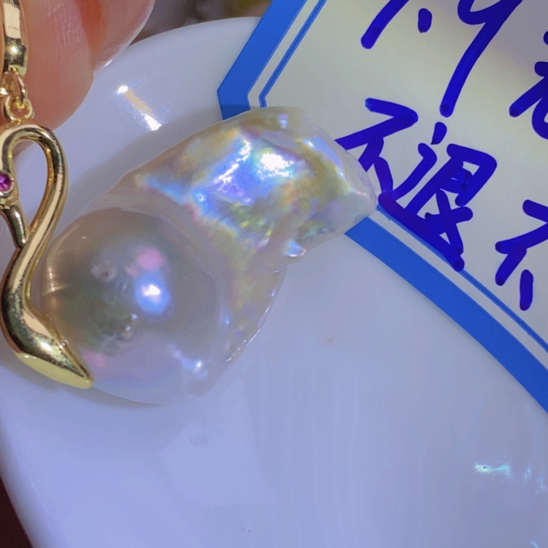 银S925镶嵌淡水珍珠淡水珍珠