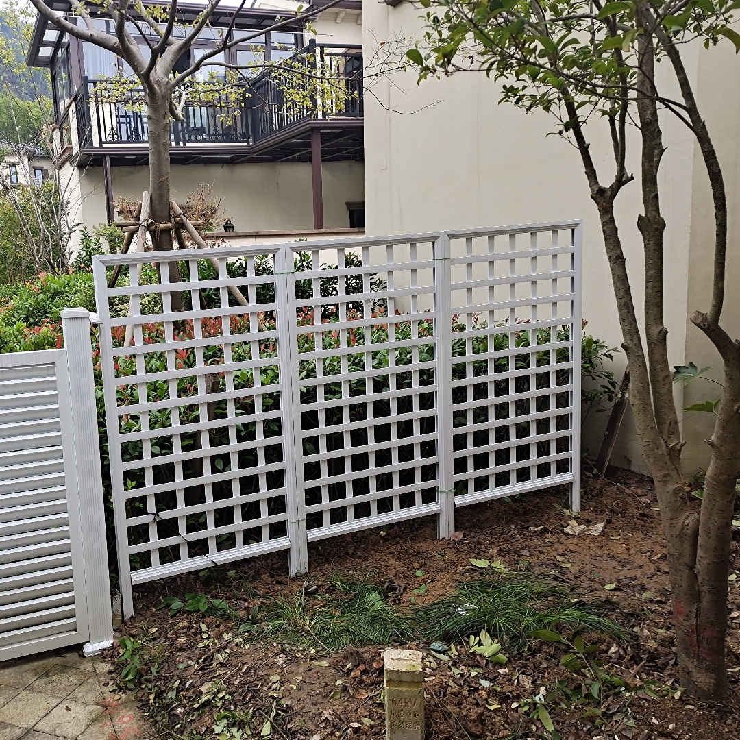 定制铝合金网格花架庭院阳台装饰户外花园室外隔断植物爬藤架子
