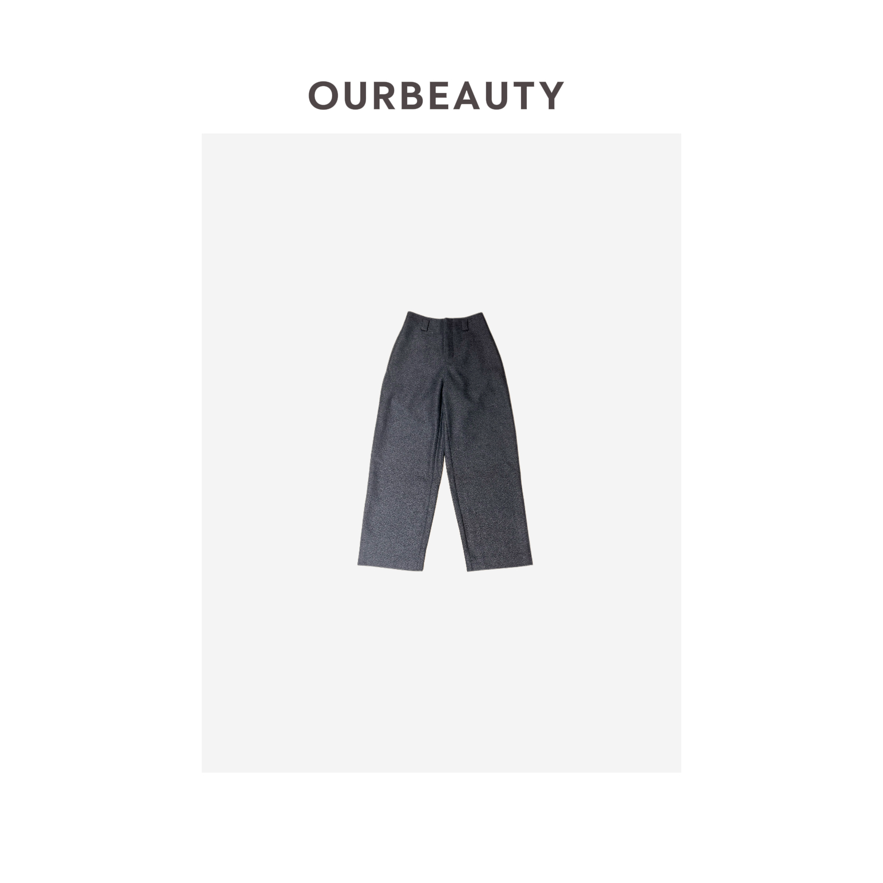 【OURBEAUTY】经典立裁羊毛西装裤