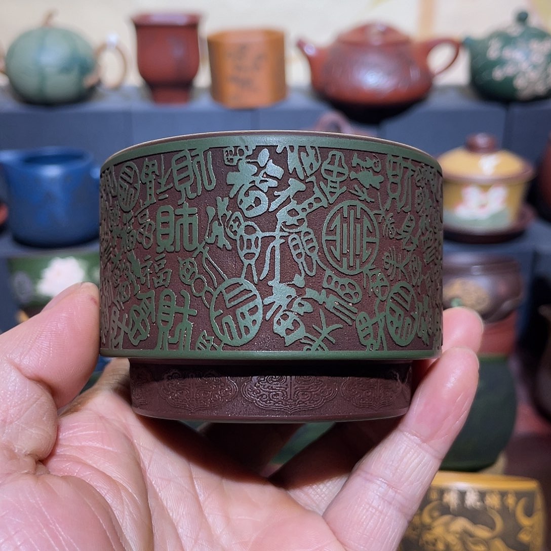 原矿紫砂手工主人杯