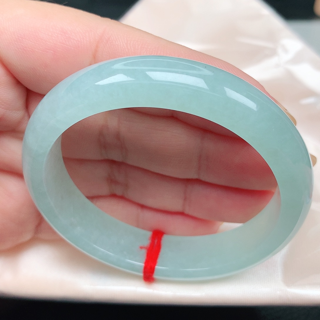 未镶嵌手镯翡翠49贵妃冰甜绿