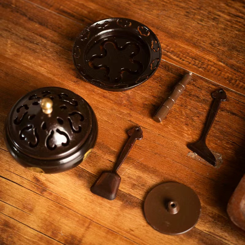 【郑师傅】静心梅花香篆炉套装香篆套装熏香香炉打香篆含工具+香灰