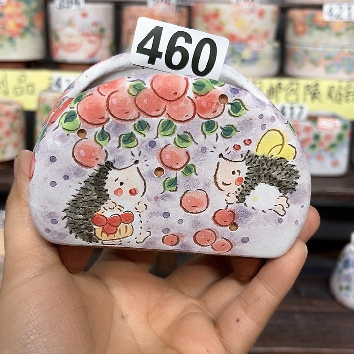 红陶手工制作多肉花盆