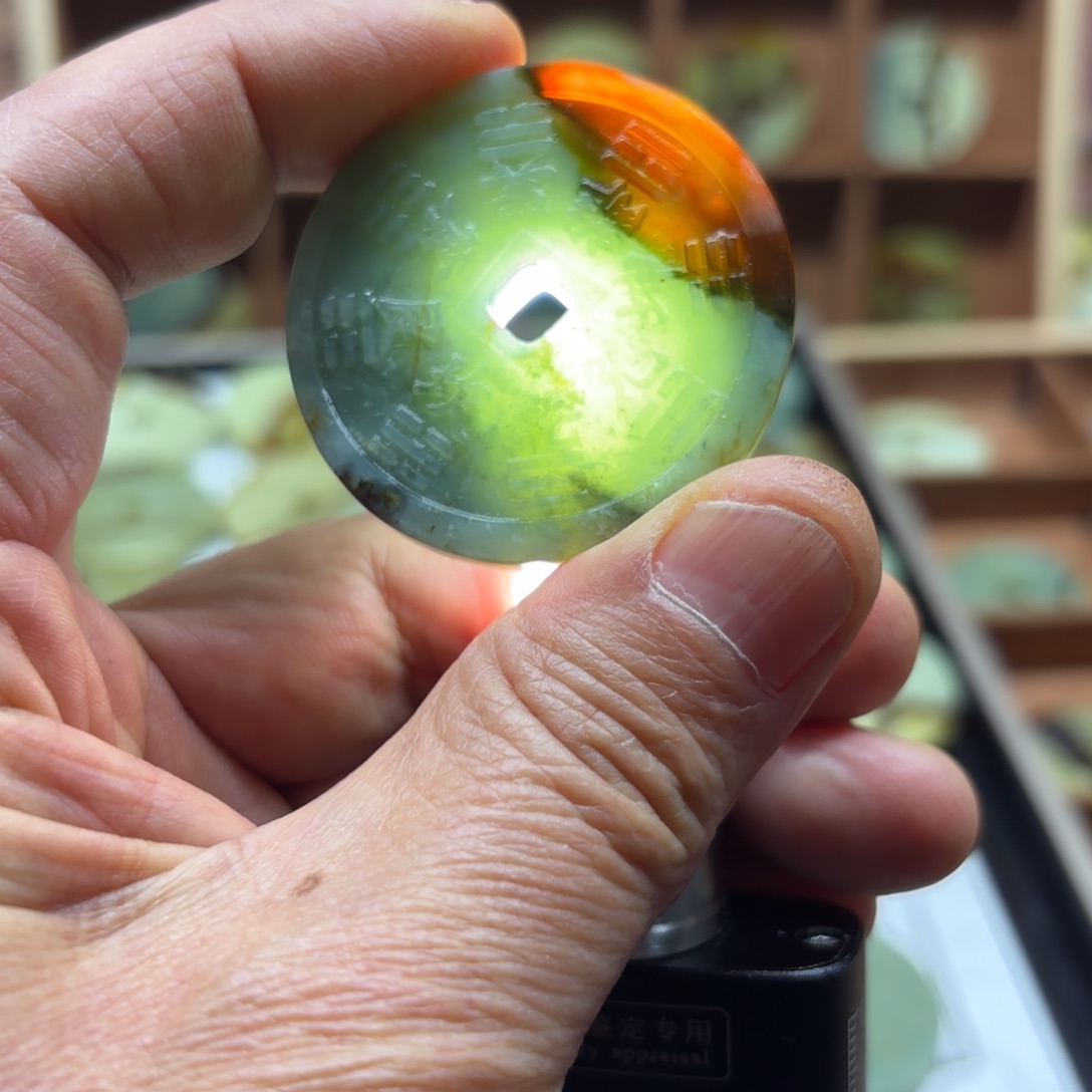 岫玉岫玉山鬼未镶嵌