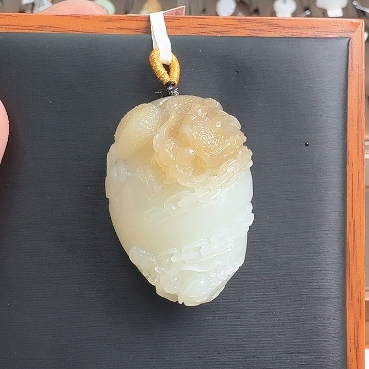 和田玉吊坠(不含链)未镶嵌