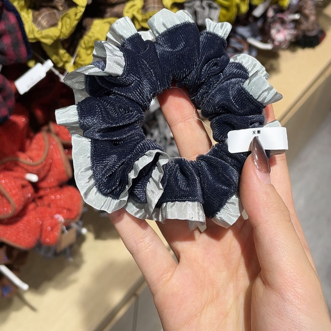 非金属蓝色小发圈