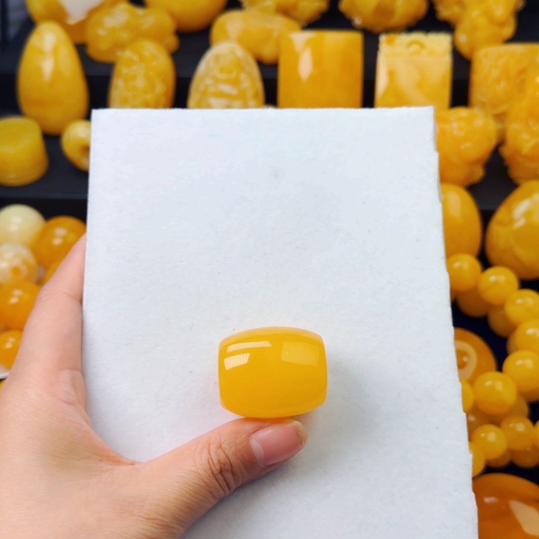 琥珀颈饰未镶嵌通珠吊坠