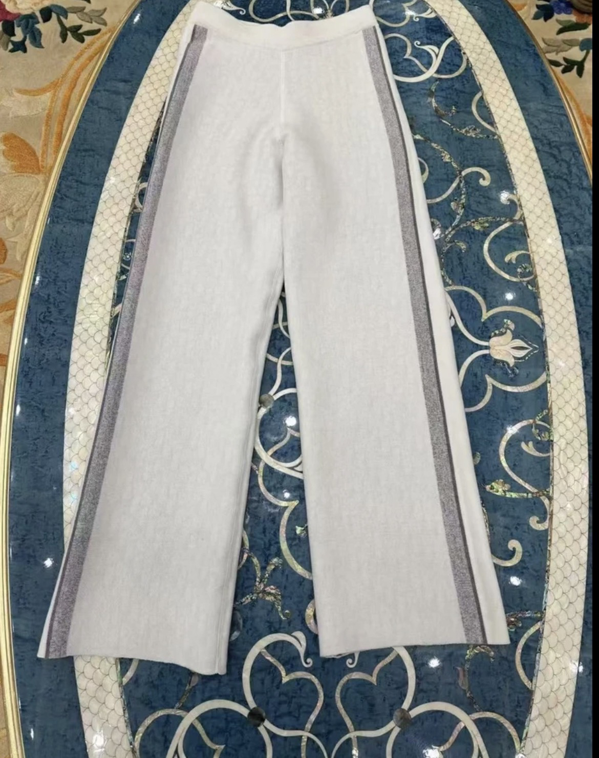 2025秋冬新款双面条纹情侣款阔腿长裤-K5022【111】