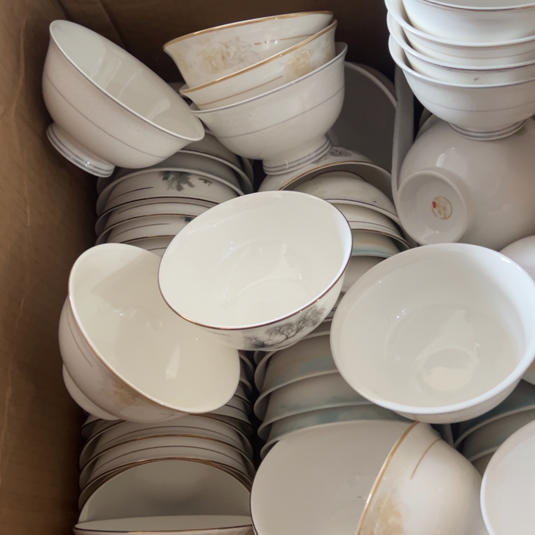 骨瓷随机高骨米饭碗10个