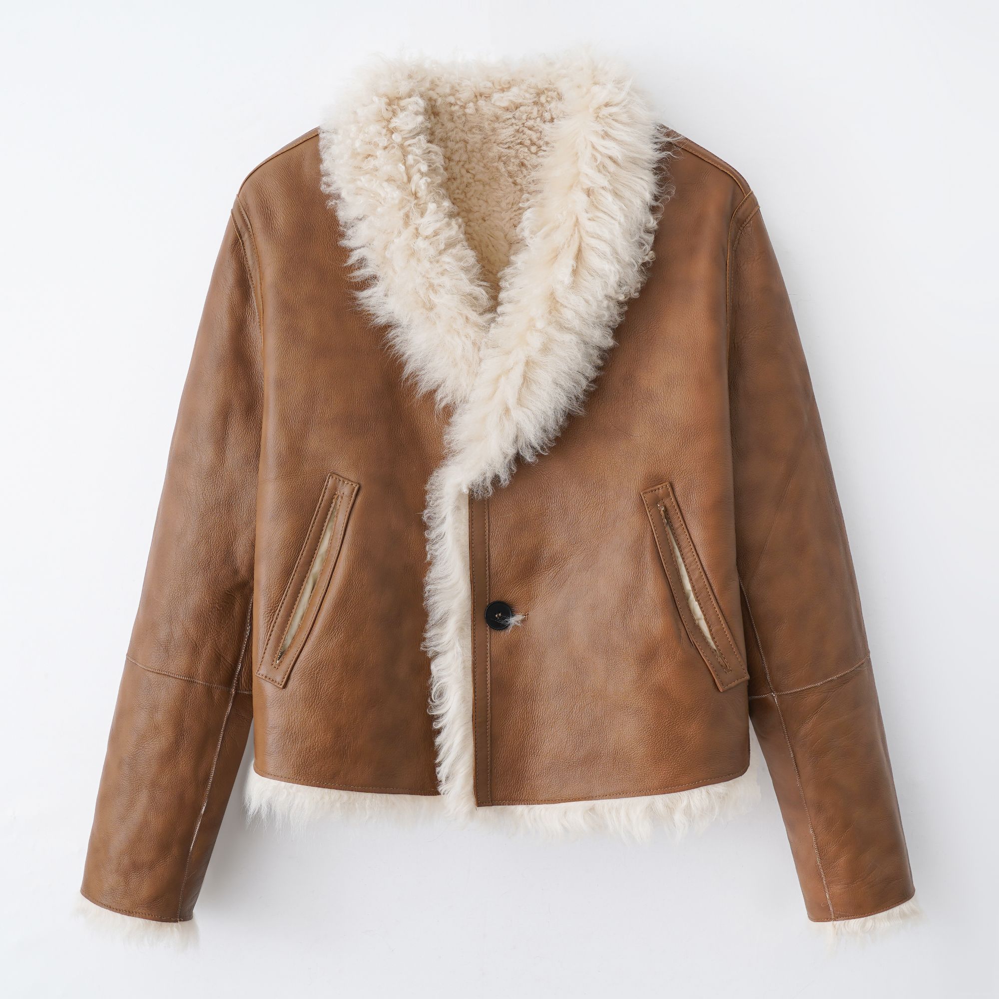 2025(贝多芬之夜）托斯卡纳皮毛一体双面穿秋冬外套设计师款