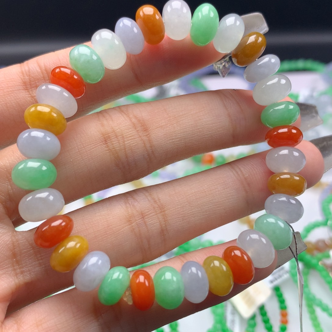 翡翠手链未镶嵌卡