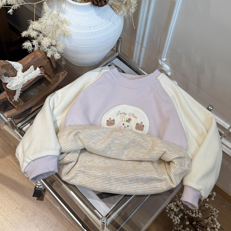 新款女童加厚潮款秋冬装上衣长袖打底衫女宝宝洋气卫衣儿童童装