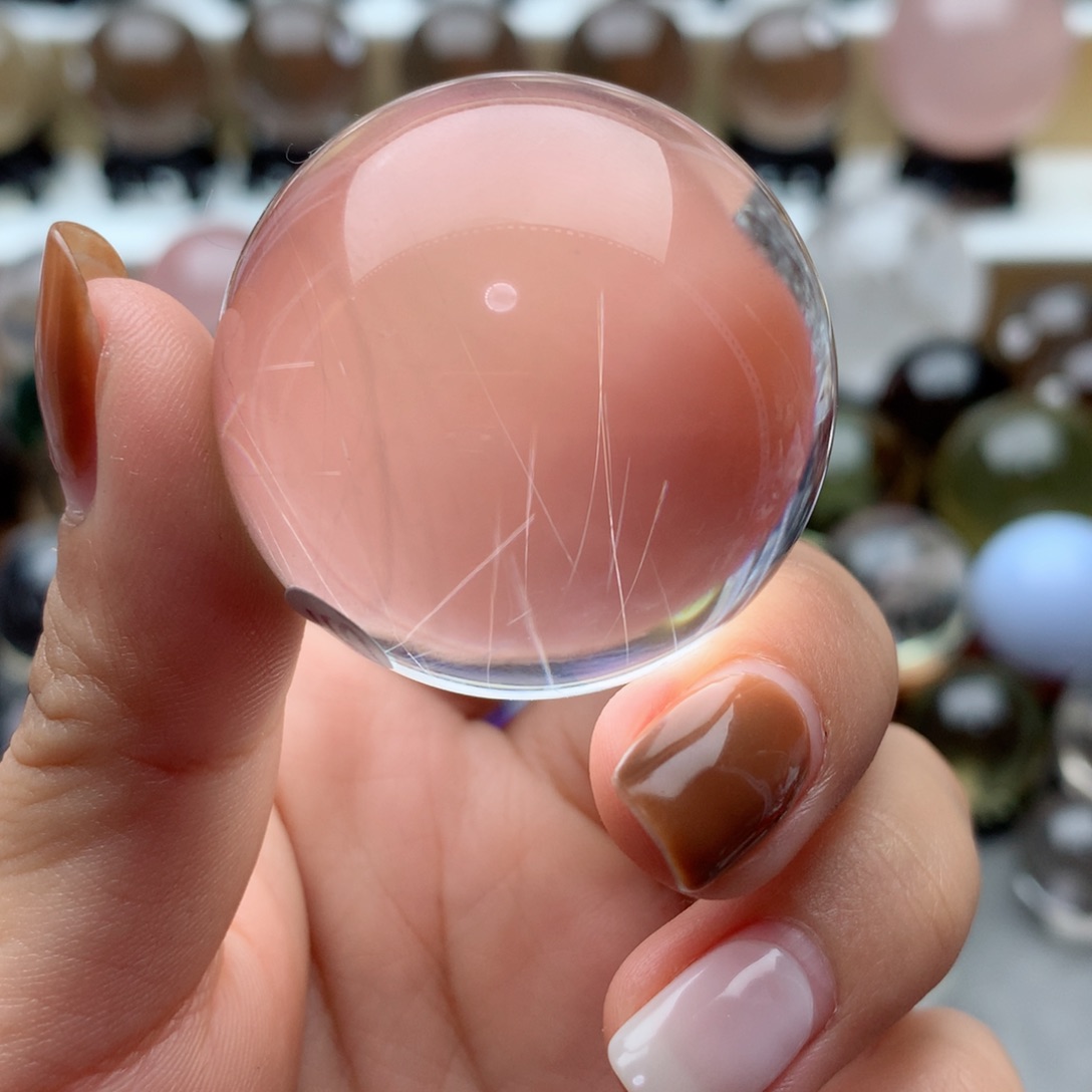 【闪购商品】水晶天然水晶球摆件未镶嵌陈**醋