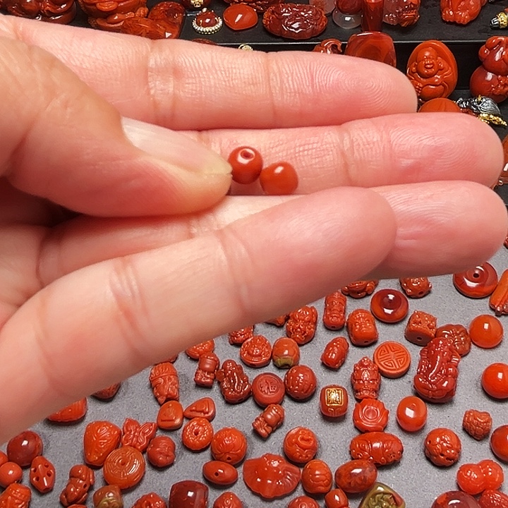 晒***r南红玛瑙未镶嵌老型6