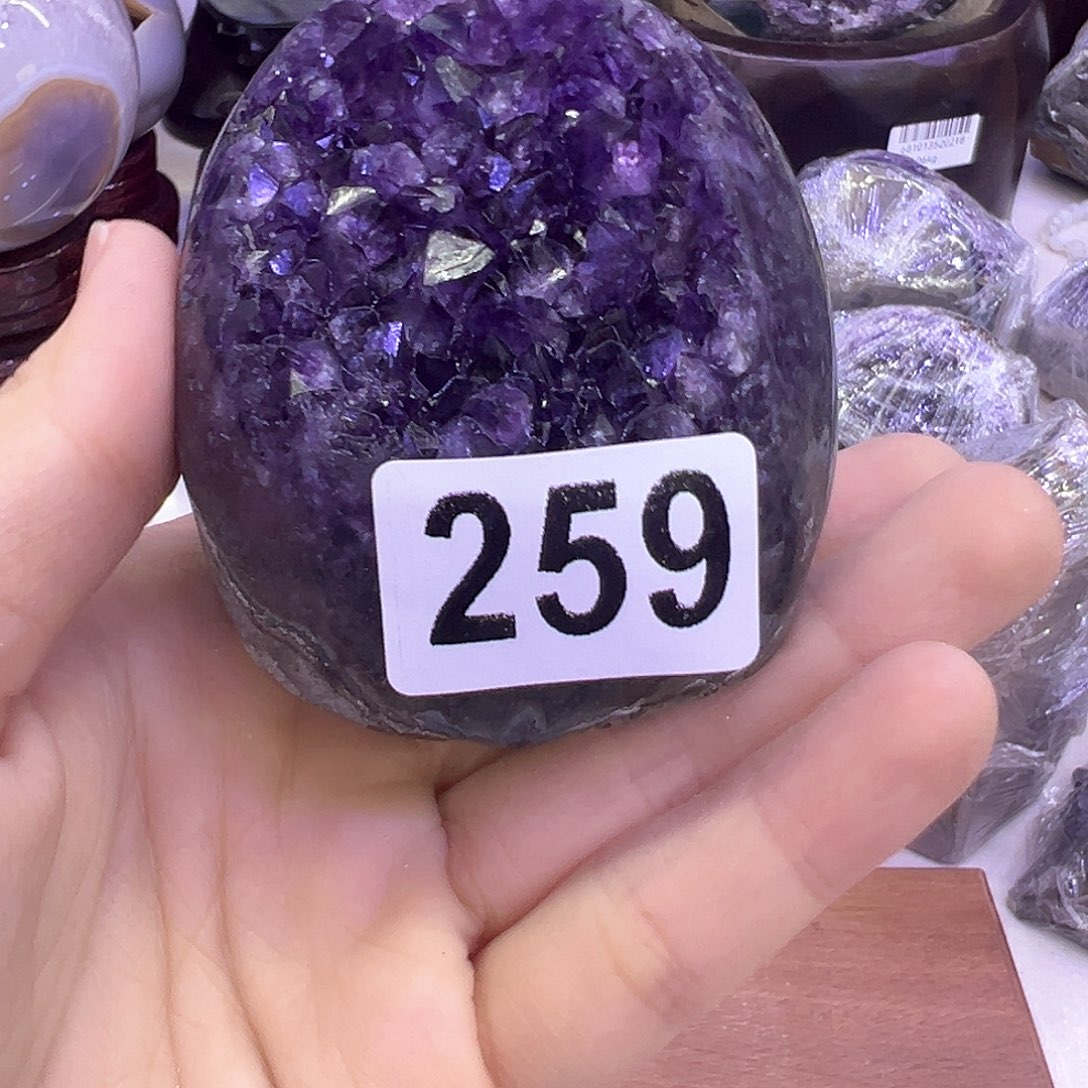 紫晶水晶摆件未镶嵌