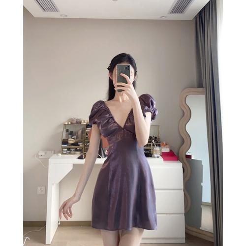 【雅乔定制】Yinger 极光紫辣妹小短裙DYYK-23031052