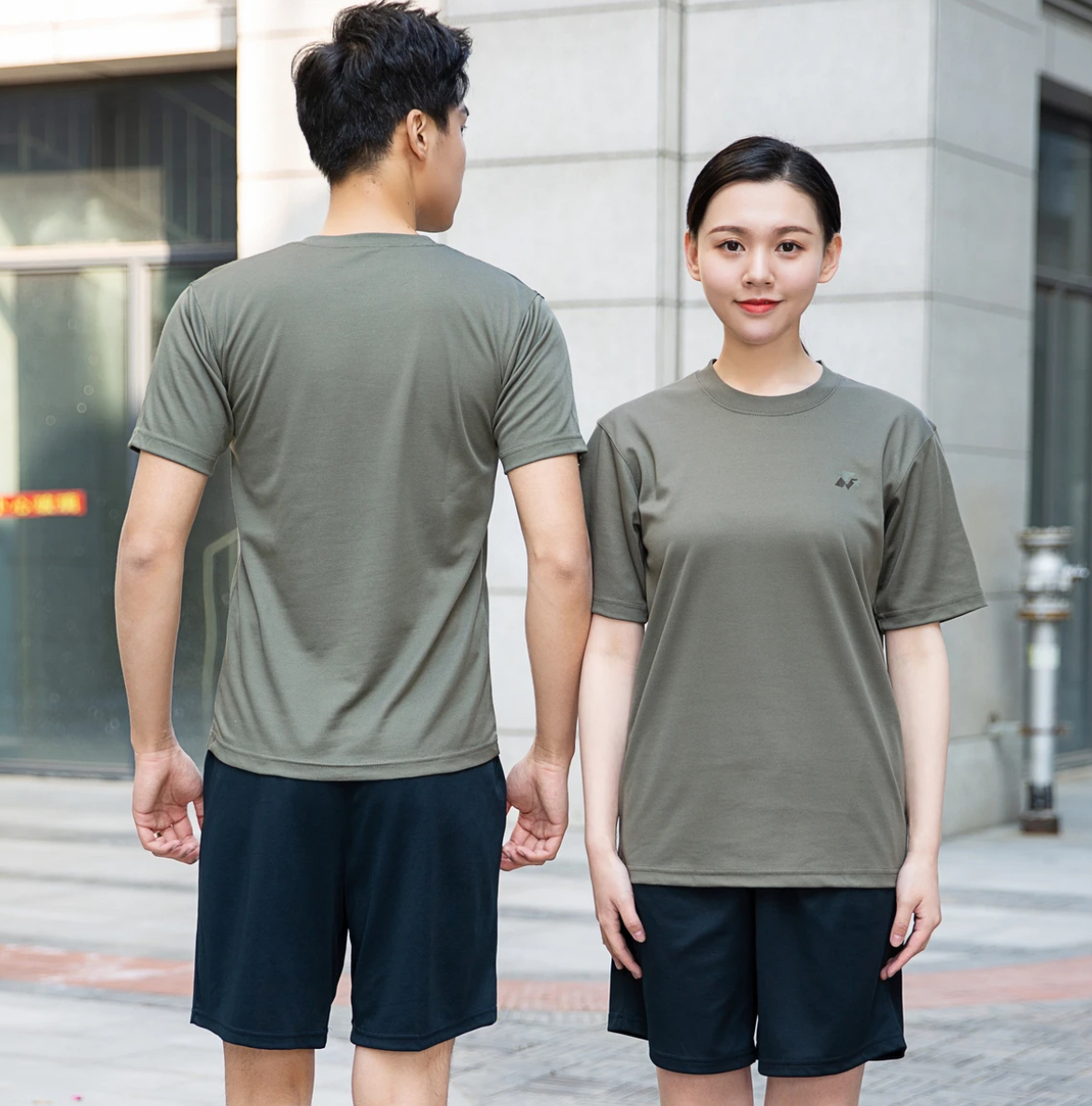 原厂正品高品质体能训练服短袖套装户外夏体能服T恤上衣速干