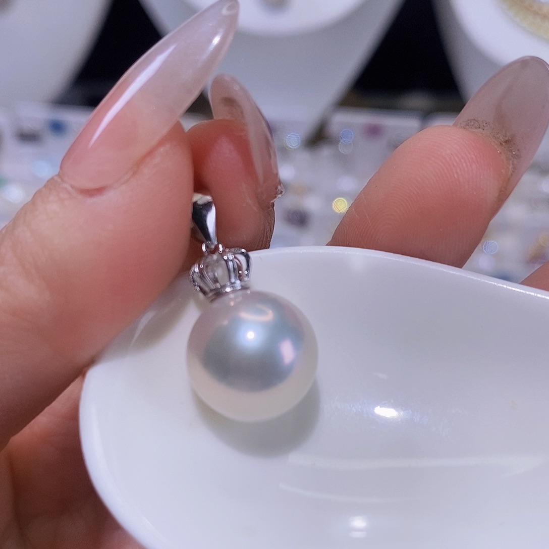 淡水珍珠颈饰银S925镶嵌1****验