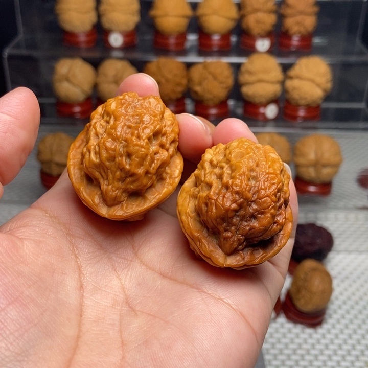 文玩核桃把件霸王枪蟾66