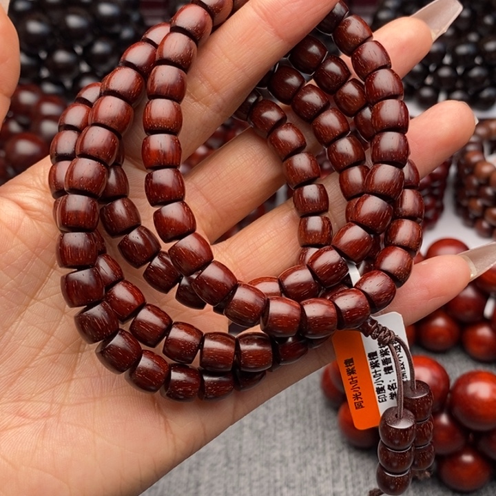 手串/手链小叶紫檀7.8原汁原味老料直切108颗特价款