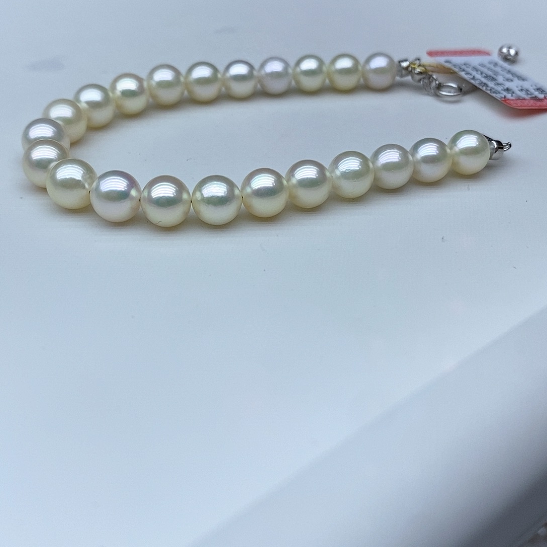 海水珍珠手绳银S925镶嵌