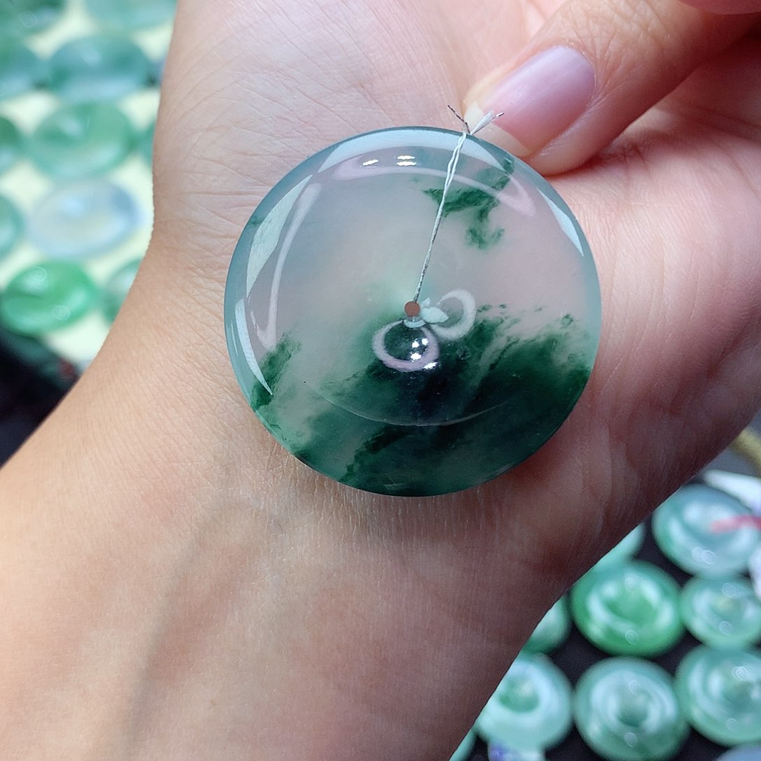 翡翠颈饰未镶嵌尺寸35-6.1