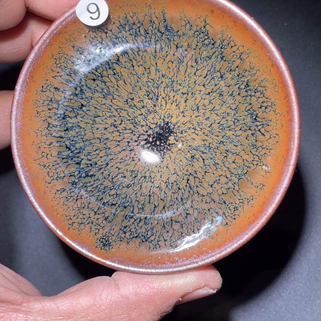茶盏龙窑柴烧老黄甄选9