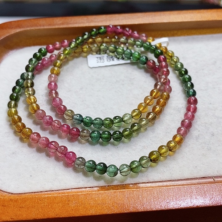 碧玺手链未镶嵌碧玺手串4.4