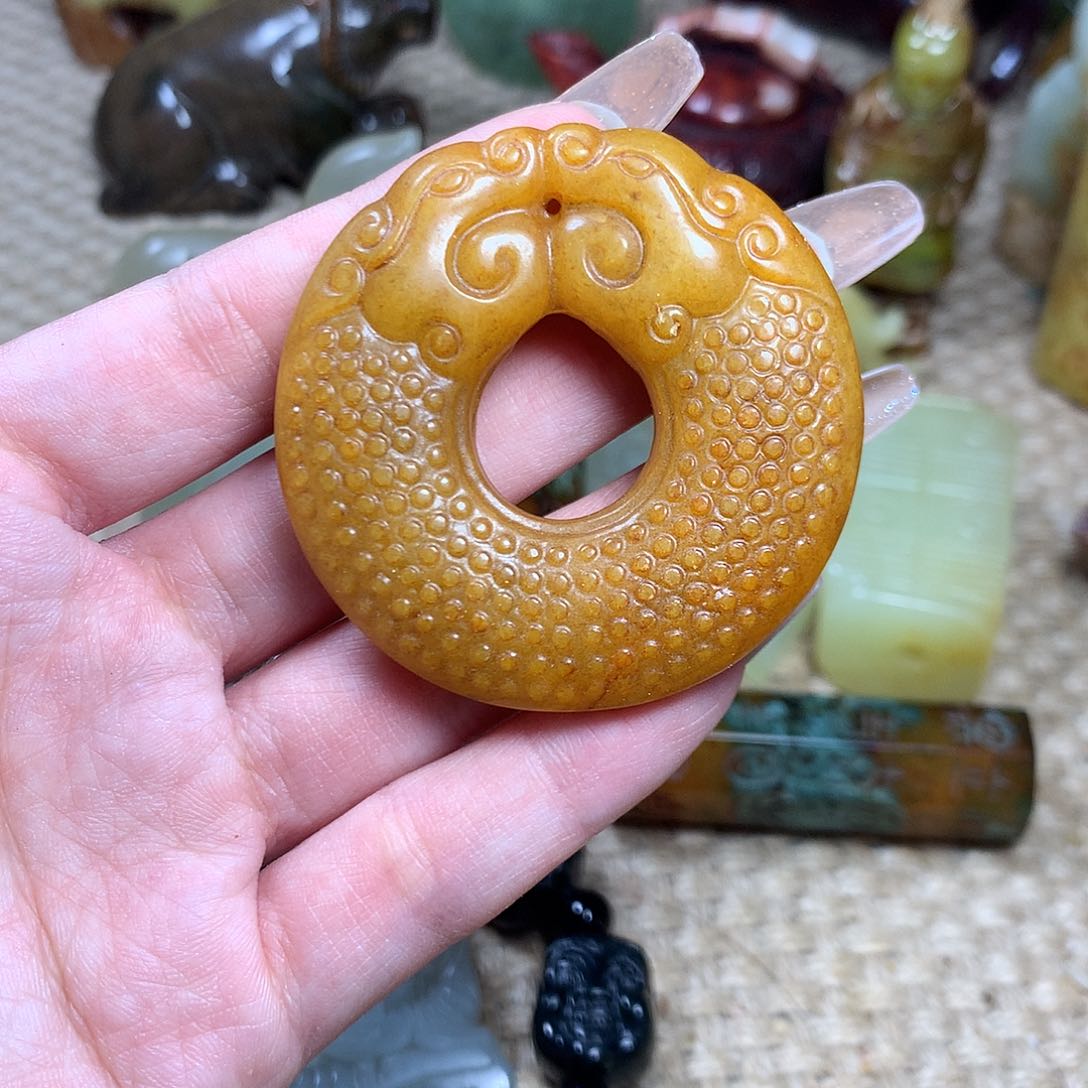 白玉菩提吊坠挂件