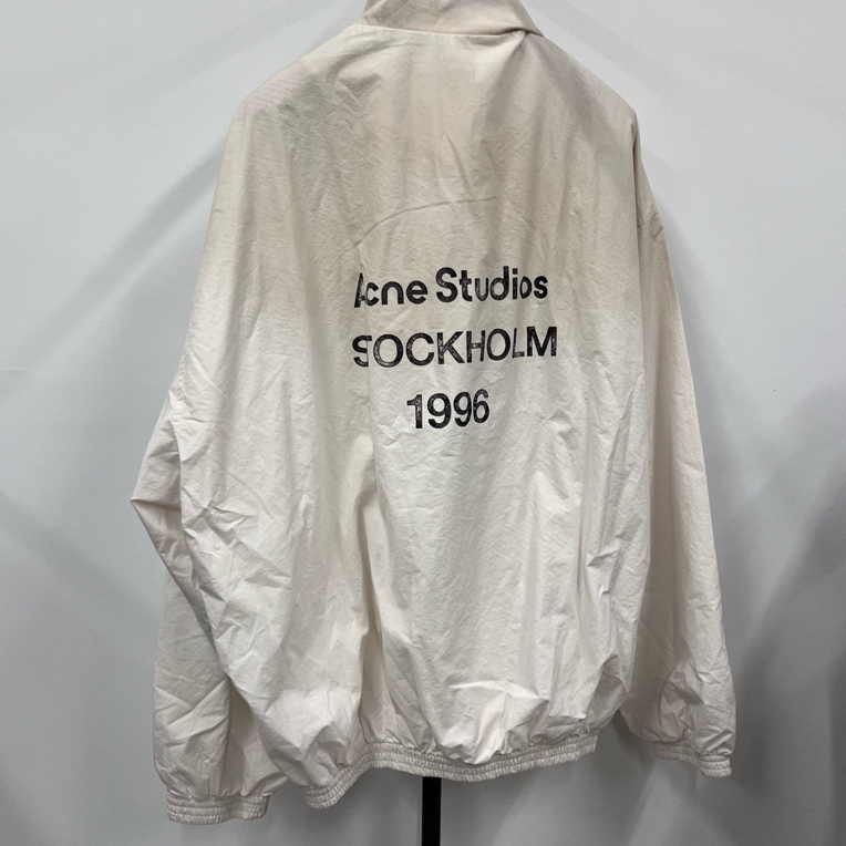 未使用 Acne studio 字母徽标宽松拉链长袖夹克外套 A30