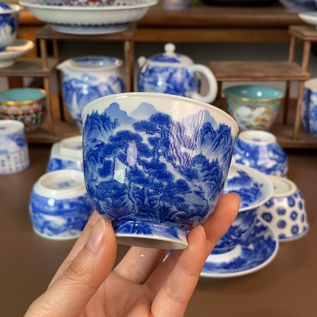 杯景德镇陶瓷手工手绘