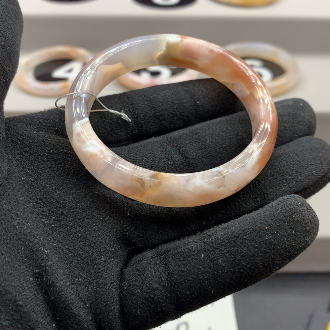 玛瑙/玉髓手镯合金꧁****꧂