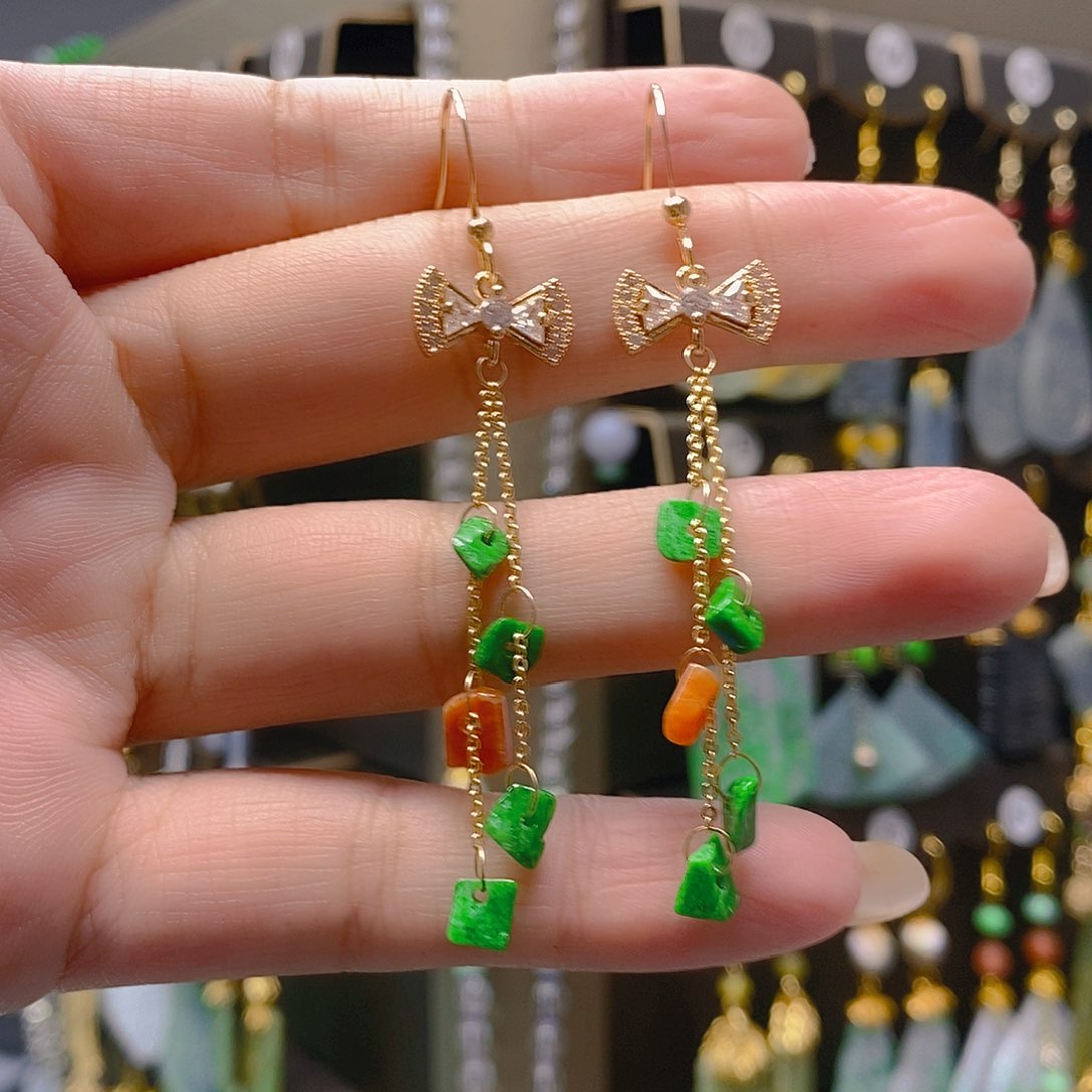 未镶嵌翡翠耳饰翡翠