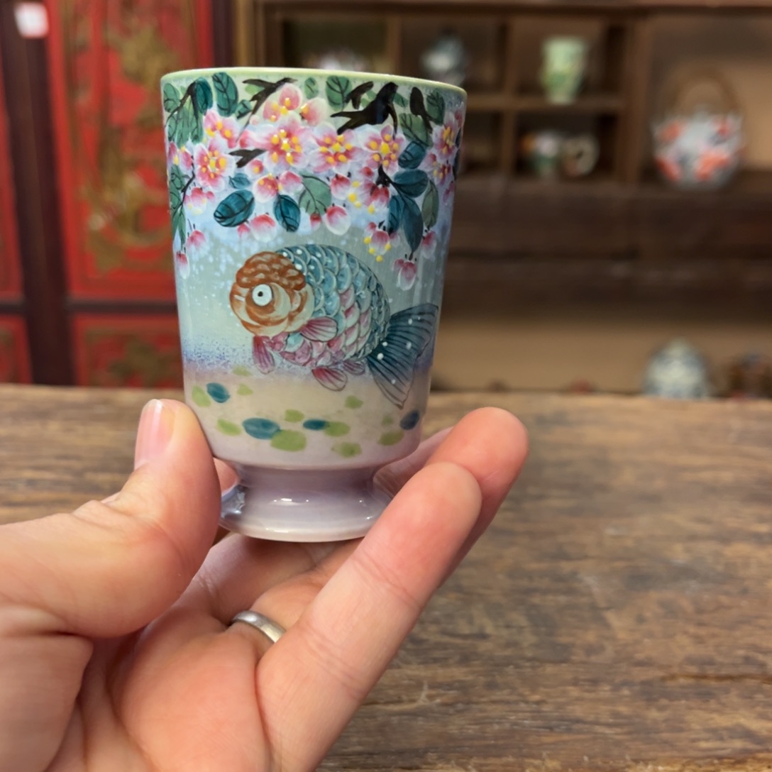 柴烧手工手绘陶瓷