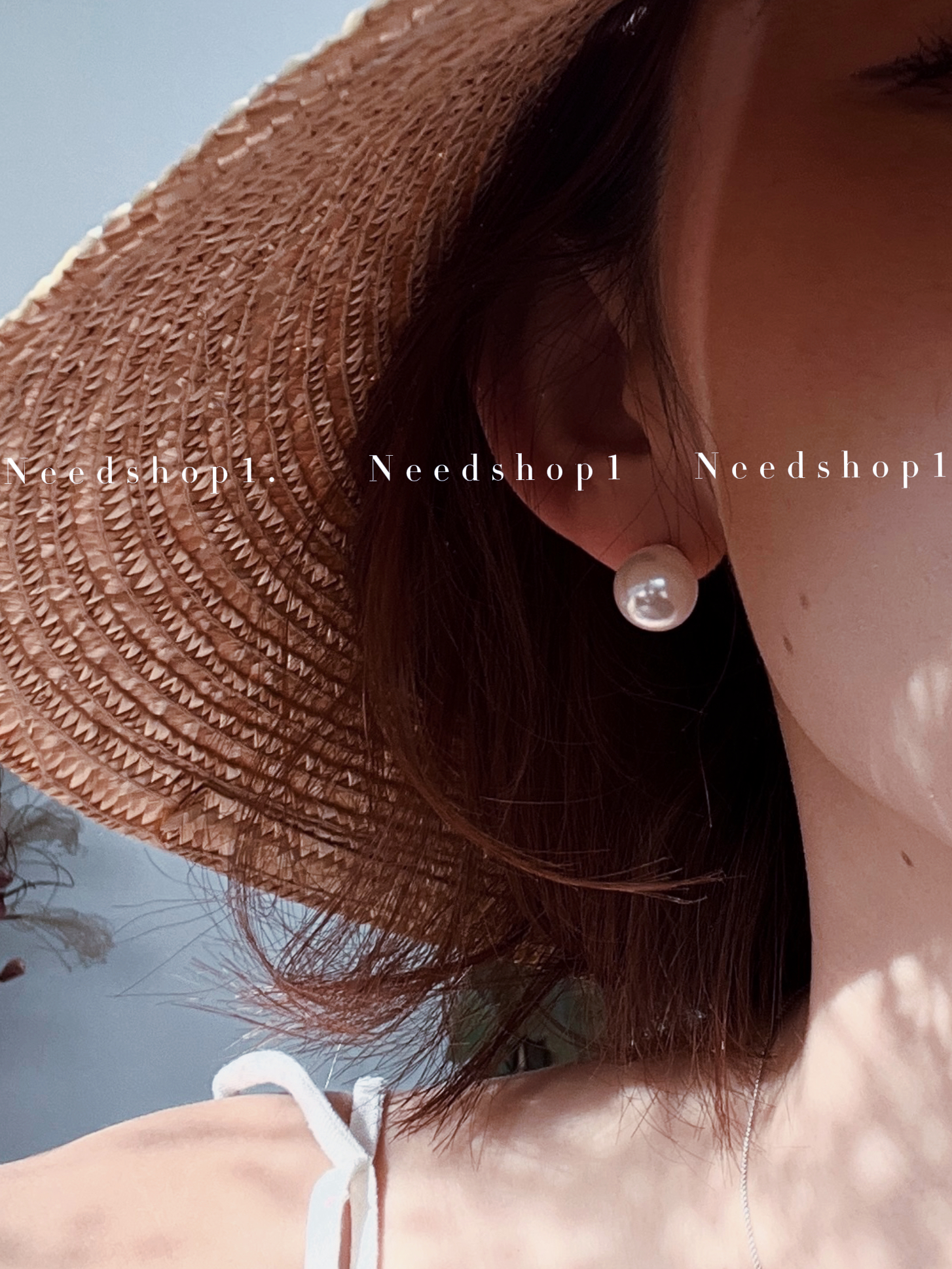 非金属仿珍珠耳饰 NeedShop1 【简约大方】珍珠925银针耳钉