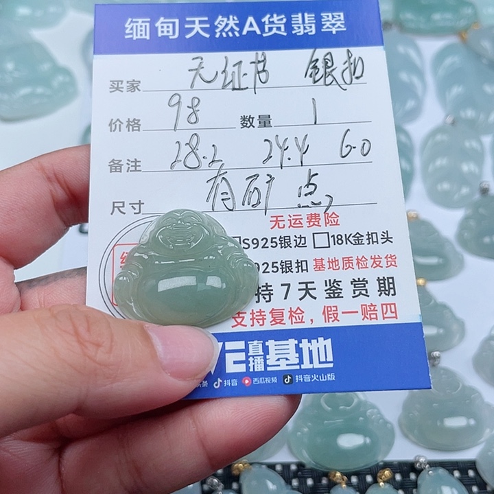 翡翠颈饰未镶嵌吊坠