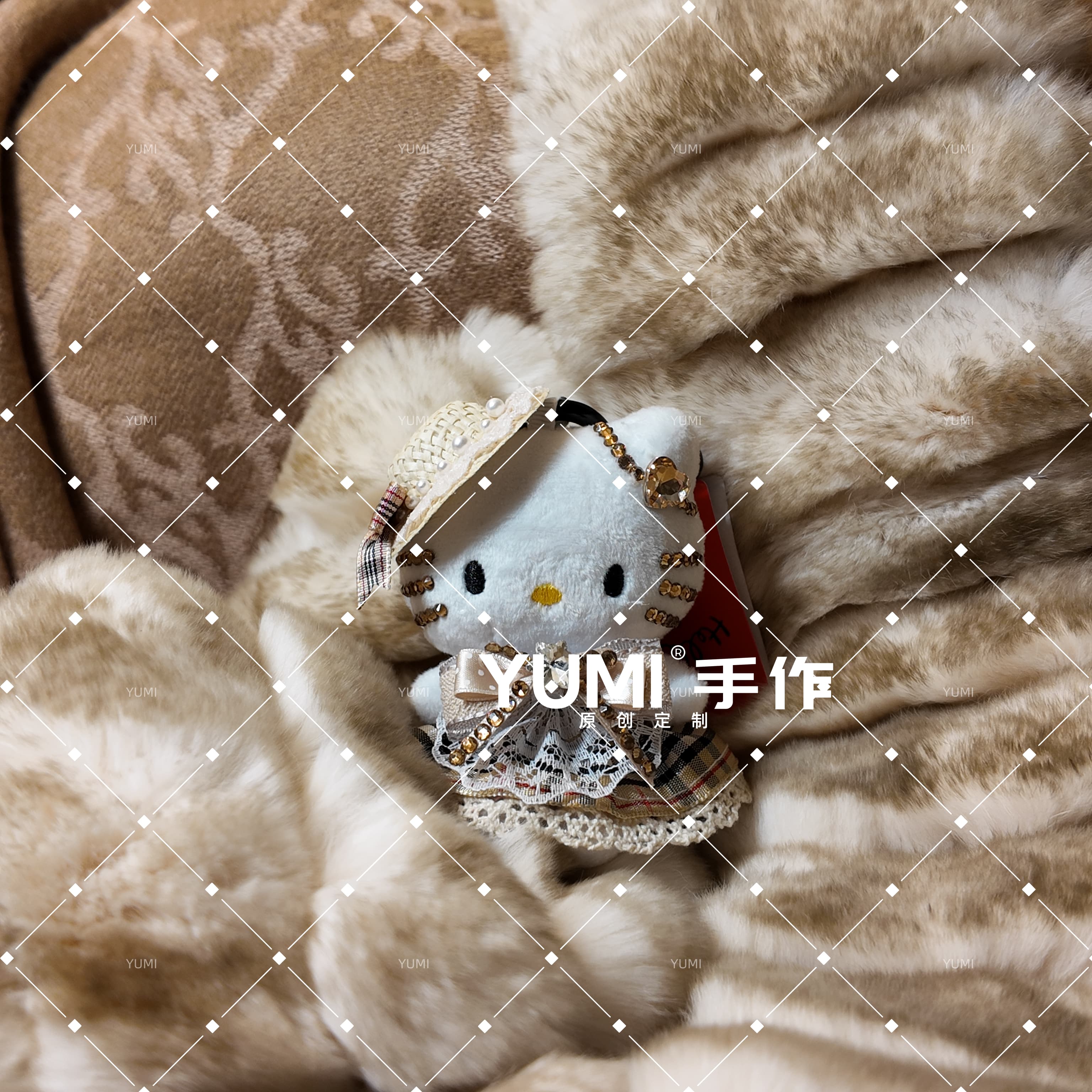 yumi手作 留洋千金  跨年女生礼物钥匙扣摆件