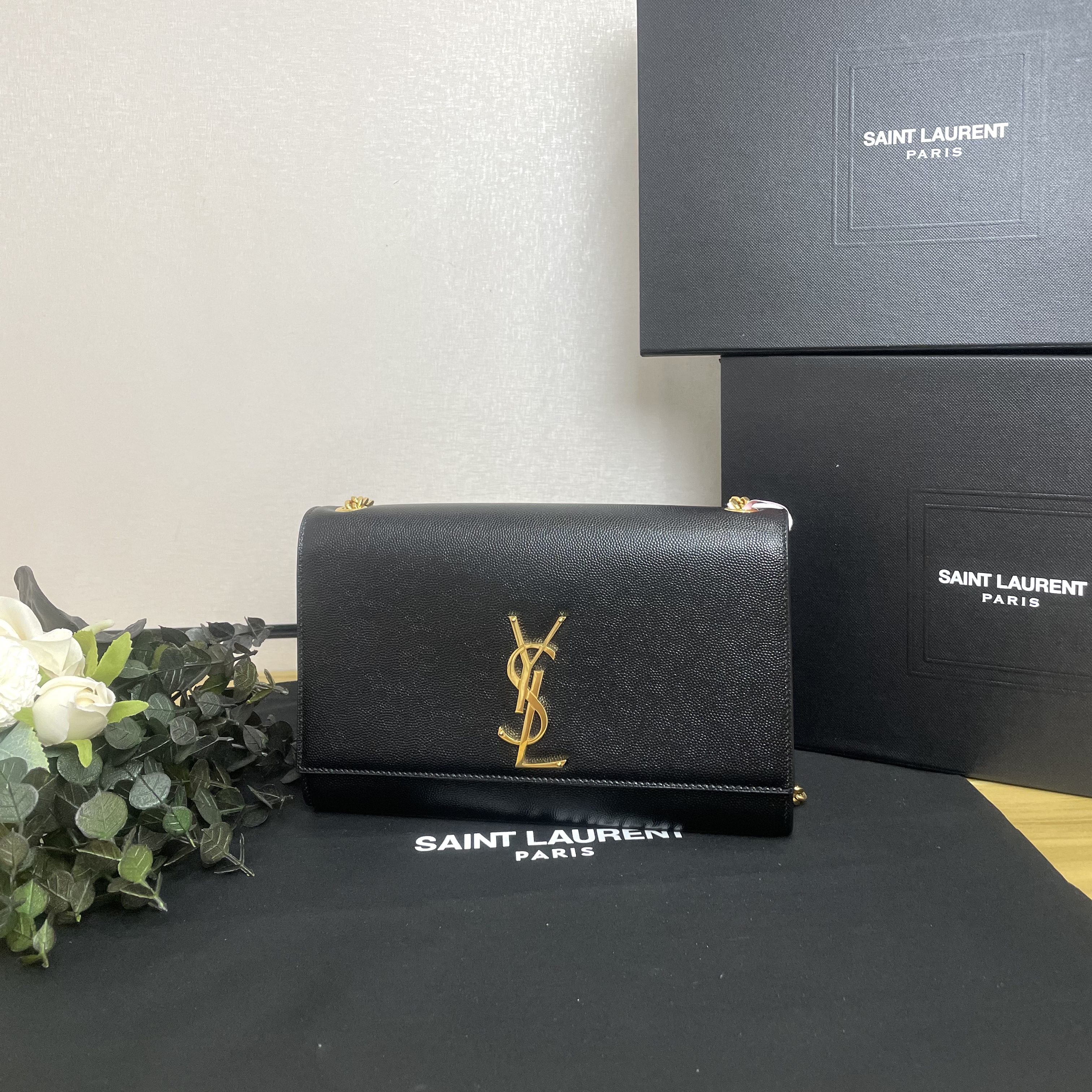99新 YSL/圣罗兰 壹所/YSL/鱼子酱kate中号单肩斜挎97