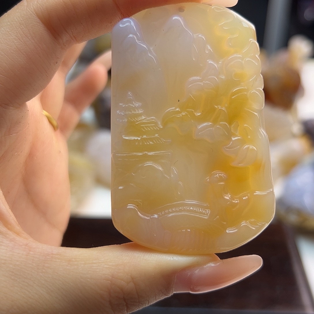 玛瑙/玉髓合金颈饰