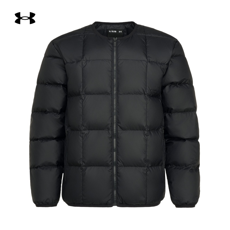 安德玛官方UAElicit男子600蓬保暖运动休闲短款鸭绒羽绒服6001673