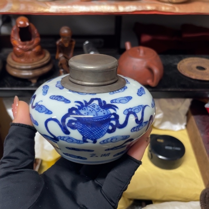 瓷中古工艺品摆件