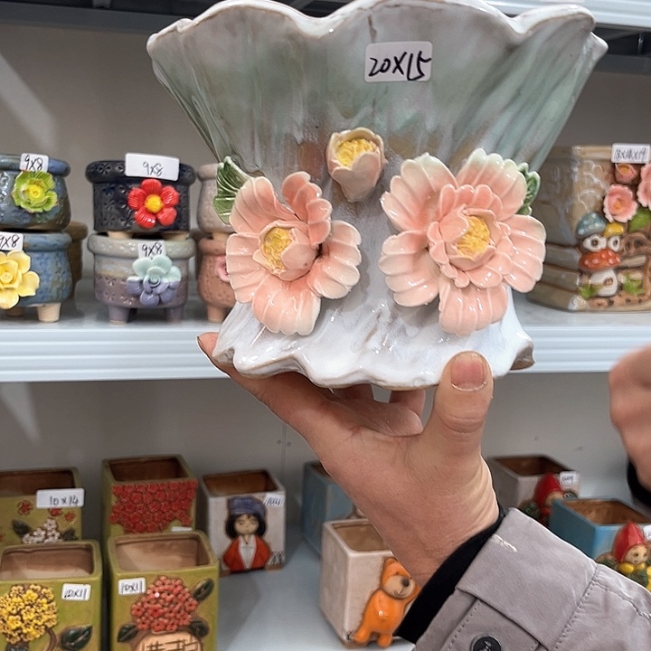 红陶粗陶花瓶粗陶花瓶