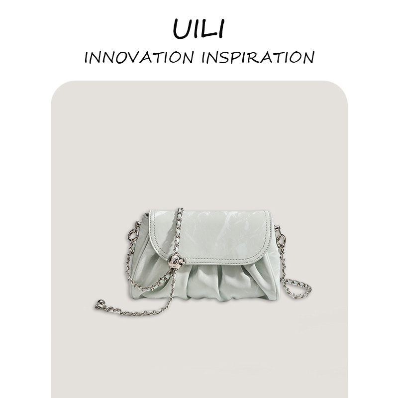 学院风褶皱云朵包小众设计感包包女2025夏季新款单肩腋下包斜挎包